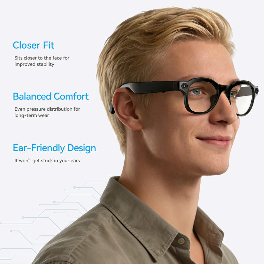 WAI3 Pro 8MP AI Camera Glasses | HD Photo & Video