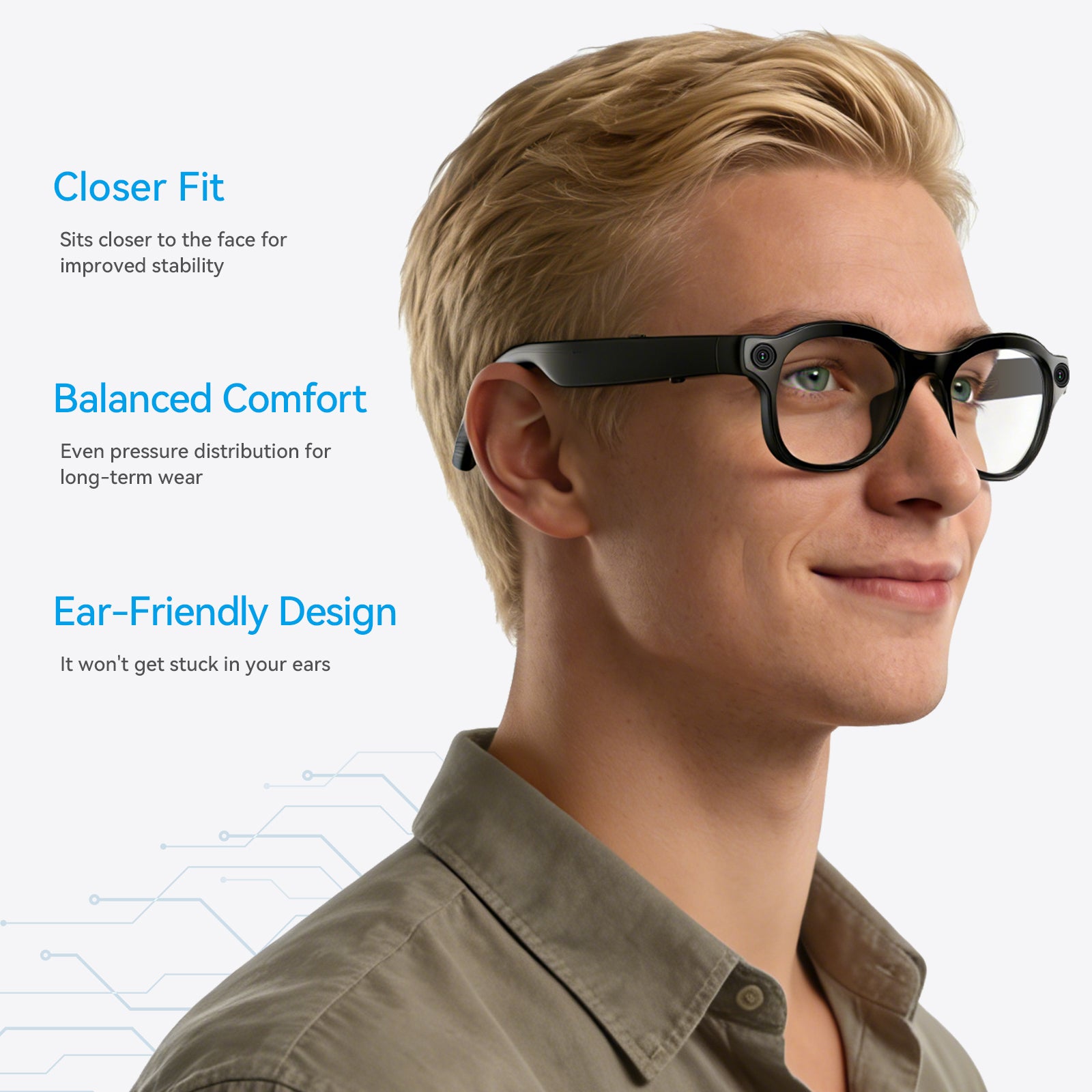 WAI3 Pro 8MP AI Camera Glasses | HD Photo & Video