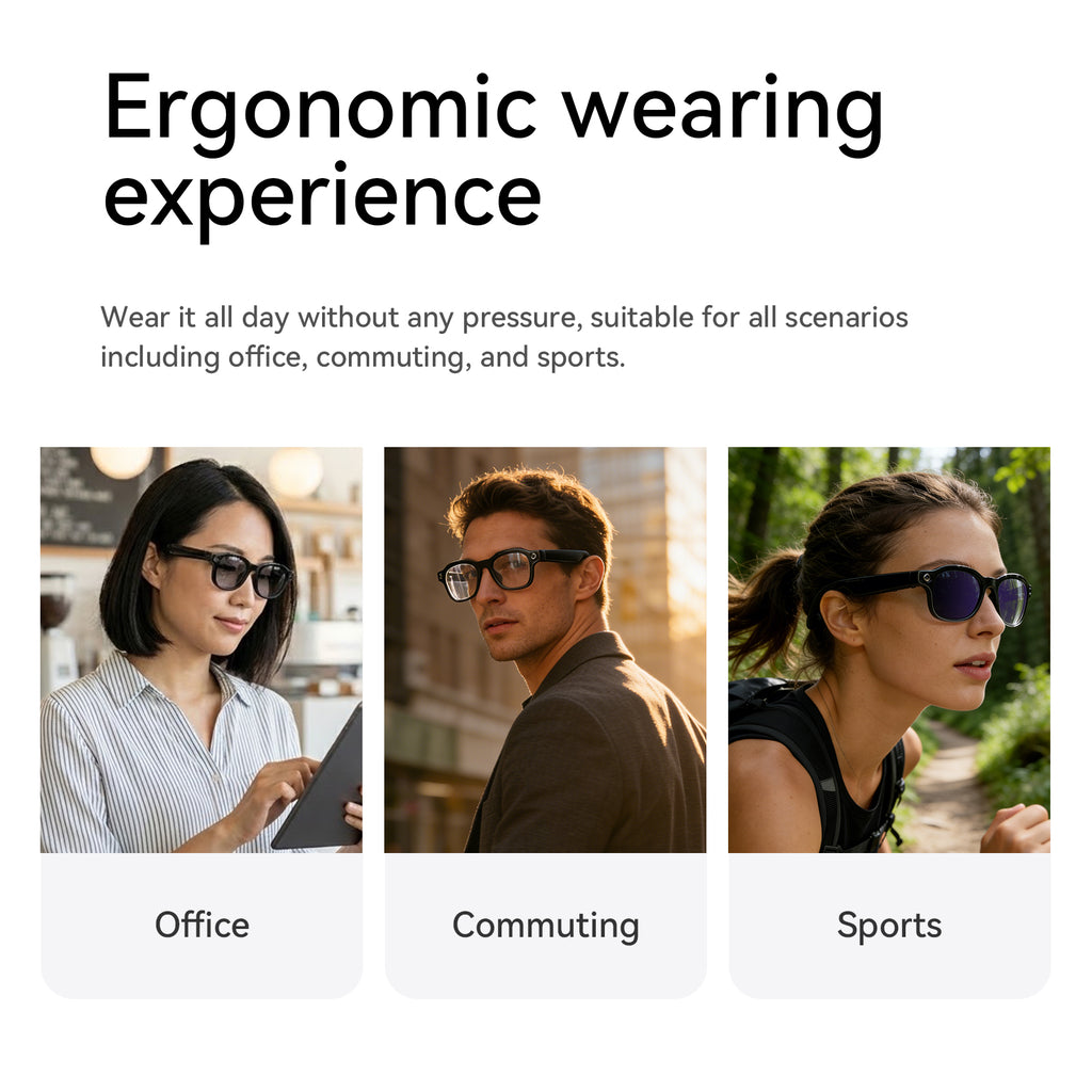 WAI3 Pro 8MP AI Camera Glasses | HD Photo & Video