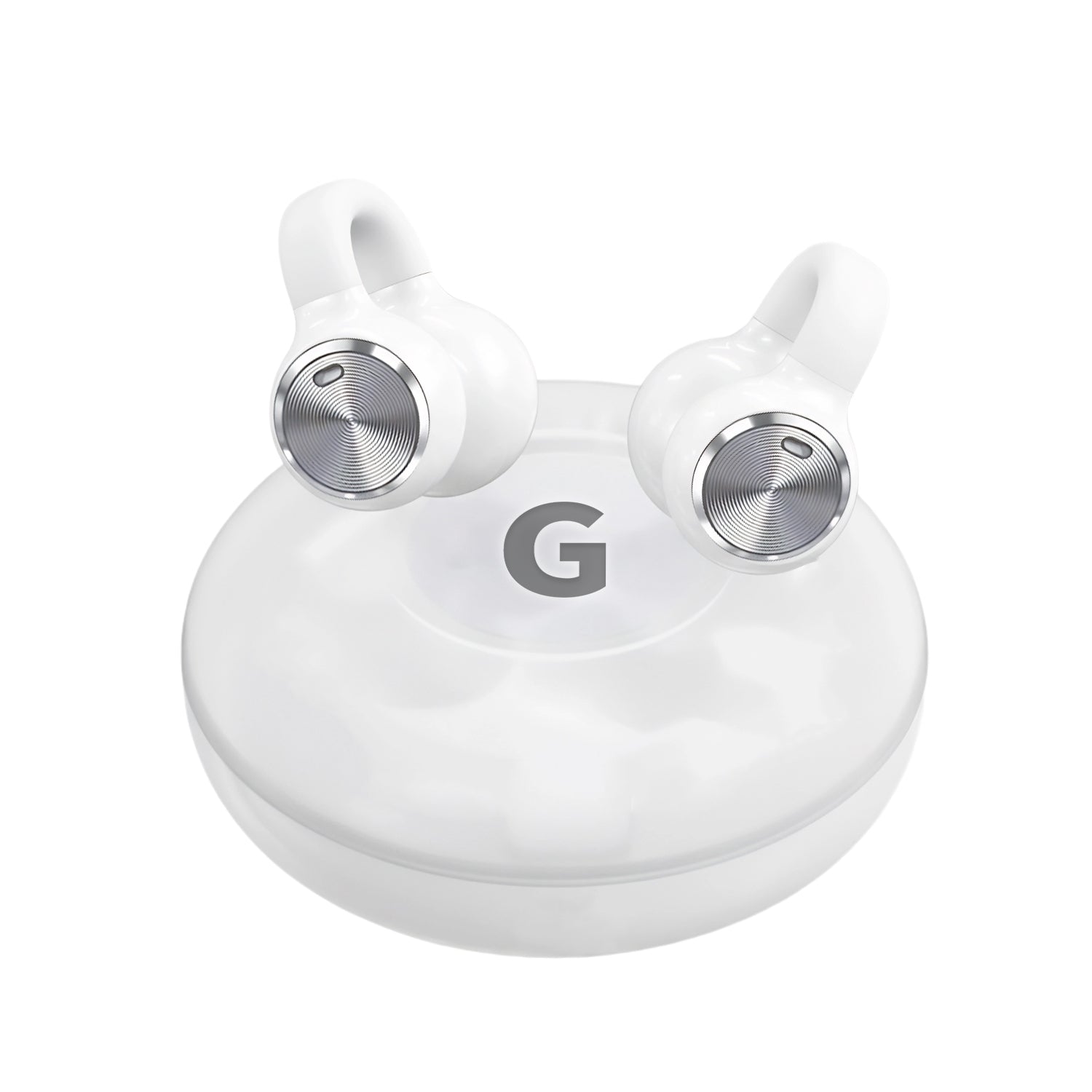 Clip-On Open Ear Wireless Earbuds with 80H Playtime, Clear Sound & Comfort Fit