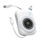 10000mAh Camera-Style Power Bank with Built-in USB-C Cable, 15W Fast Charging