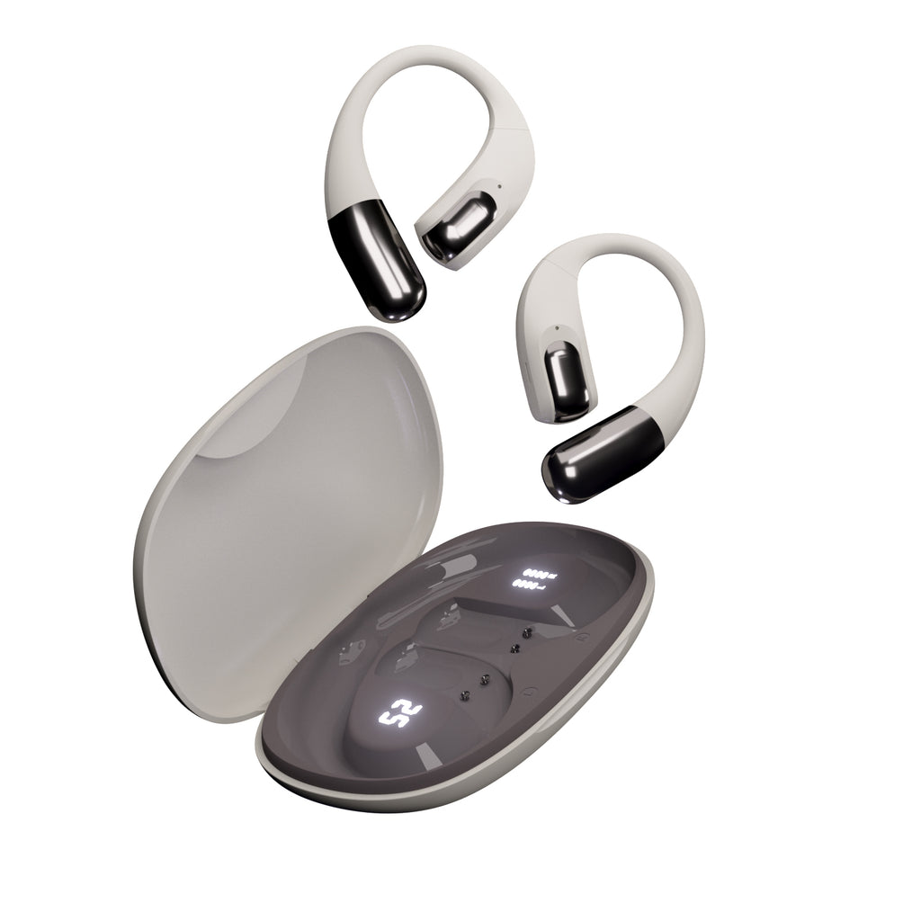 Wireless Earbuds Bluetooth Headphones,Lightweight EarHooks-Style Earbuds,Bluetooth5.4 Wireless Earphones,48H Playtime IPX4 Waterproof Running（white）