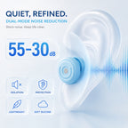 GAGAAL 2026 Adjustable Ear Plugs for Sleeping-2 Modes for Ultimate Control