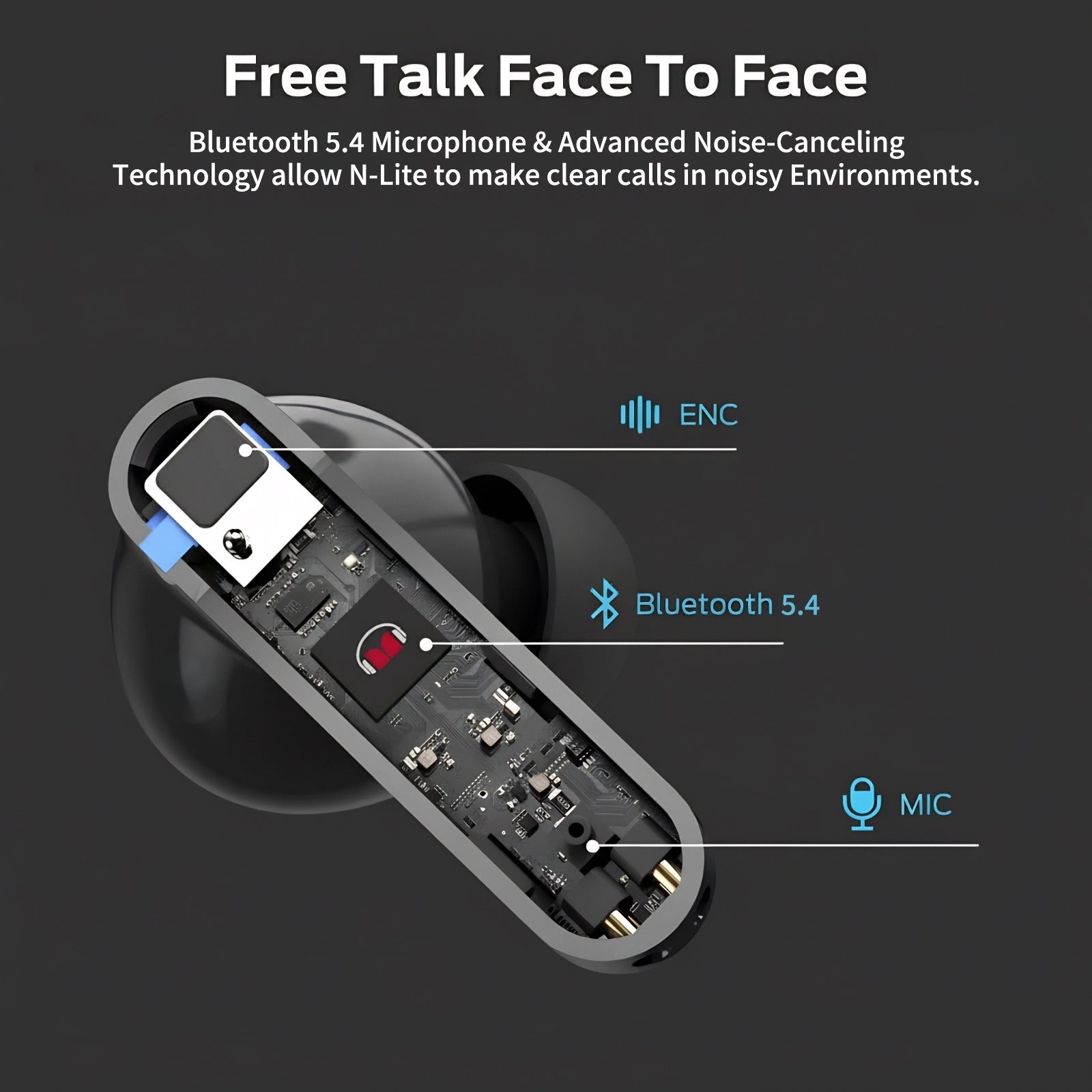 Max50 Max50 TWS Bluetooth Earbuds with ANC & ENC Noise Cancellation, Hi-Fi Stereo Sound, 50H Battery Life, IPX5 Waterproof, Type-C Charging Case