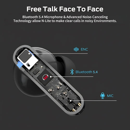 Max50 Max50 TWS Bluetooth Earbuds with ANC & ENC Noise Cancellation, Hi-Fi Stereo Sound, 50H Battery Life, IPX5 Waterproof, Type-C Charging Case