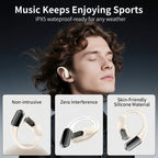 Lightweight Ear Hook Bluetooth Earbuds with 48H Playtime, IPX4 Sport Waterproof