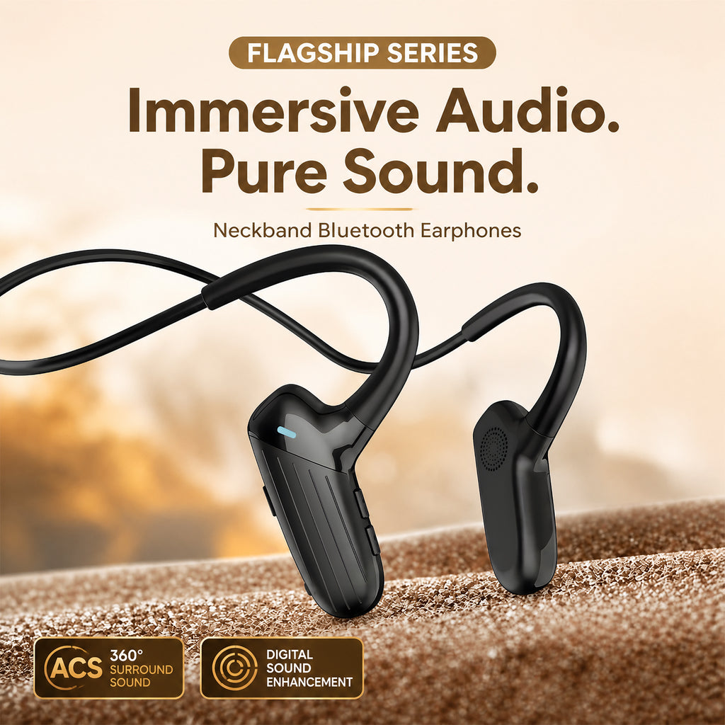T03 Open Ear Sports Bluetooth Headphones with AI Noise Cancelling Mic