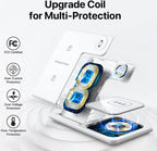 3-in-1 Wireless Charging Pad for Phone, Watch & Earbuds, Compact Desk Charger