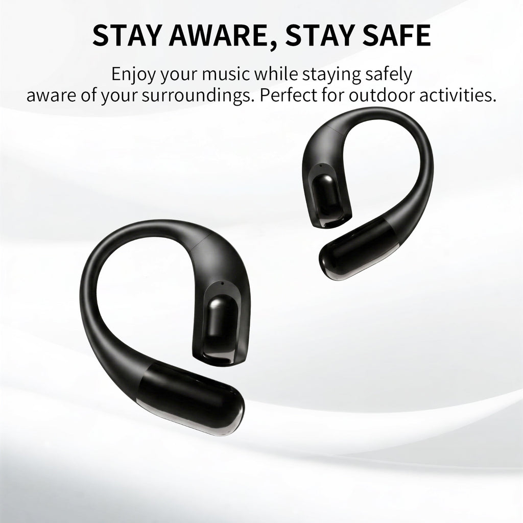 Wireless Earbuds Bluetooth Headphones,Lightweight EarHooks-Style Earbuds,Bluetooth5.4 Wireless Earphones,48H Playtime, IPX4 Waterproof Running Headpho
