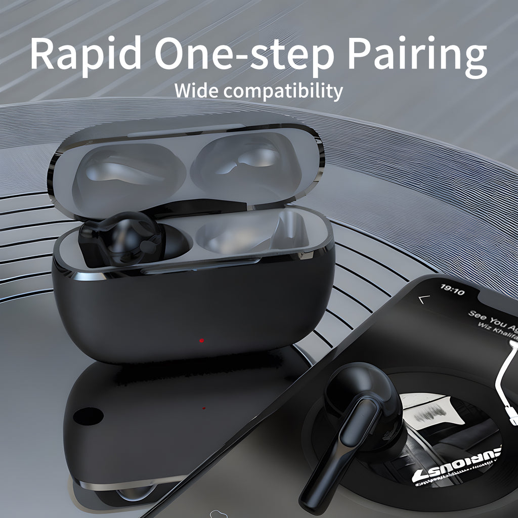 Max50 Max50 TWS Bluetooth Earbuds with ANC & ENC Noise Cancellation, Hi-Fi Stereo Sound, 50H Battery Life, IPX5 Waterproof, Type-C Charging Case