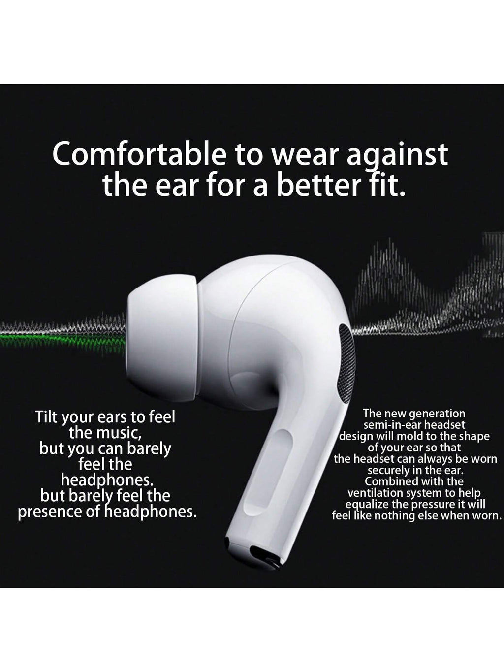 Wireless Earbuds, Bluetooth 5.4, Bass Stereo, With Active Noise Cancelling Mic, 40H Playtime, IP7 Waterproof Sport Headphones for Android Ios