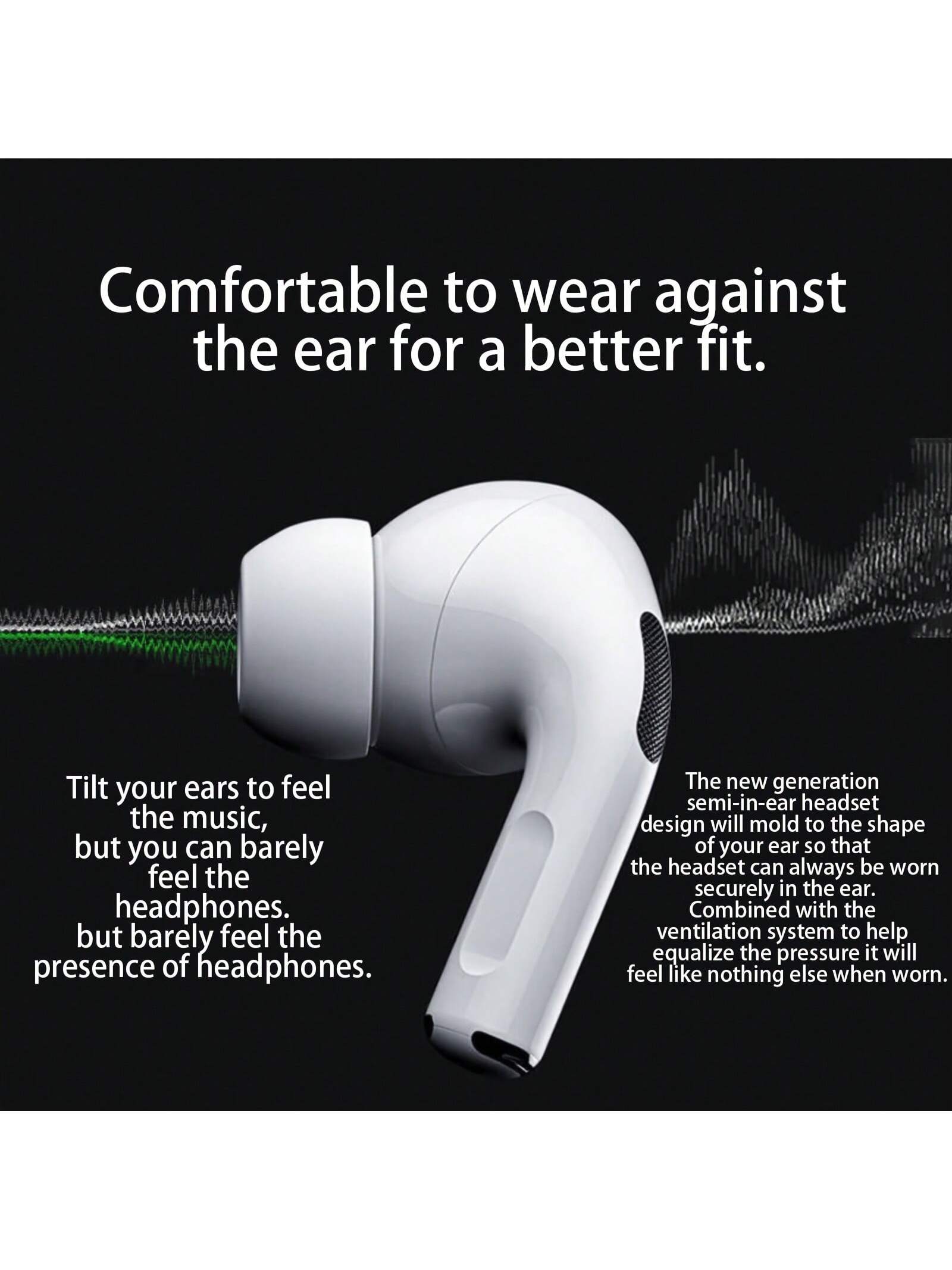 Bluetooth 5.4 Wireless Earbuds with ANC Mic, 40H Playtime & Waterproof Sport Fit
