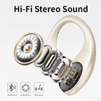 Lightweight Ear Hook Bluetooth Earbuds with 48H Playtime, IPX4 Sport Waterproof