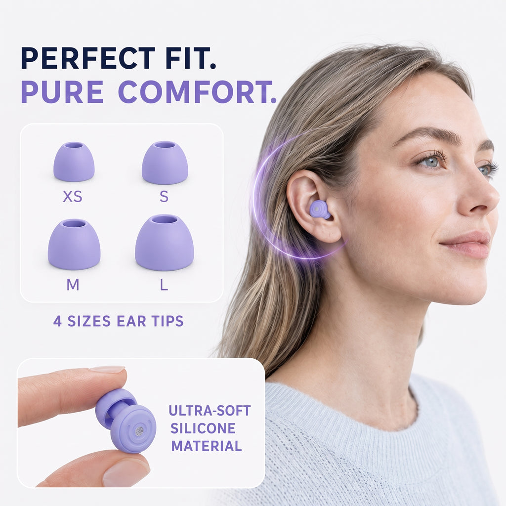 GAGAAL 2026 Adjustable Ear Plugs for Sleeping-2 Modes for Ultimate Control