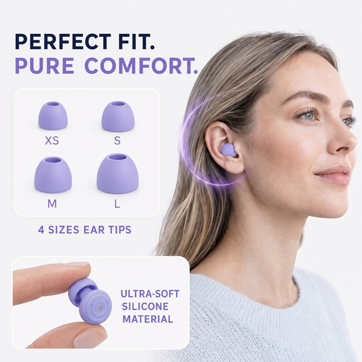 GAGAAL 2026 Adjustable Ear Plugs for Sleeping-2 Modes for Ultimate Control