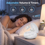 GAGAAL Portable White Noise Machine & Adjustable Ear Plugs for Sleeping