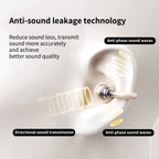 Clip-On Open Ear Earbuds in Champagne Gold, 80H Playtime & Lightweight Design