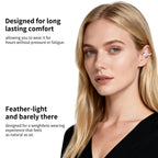 Clip-On Open Ear Wireless Earbuds with 80H Playtime, Clear Sound & Comfort Fit