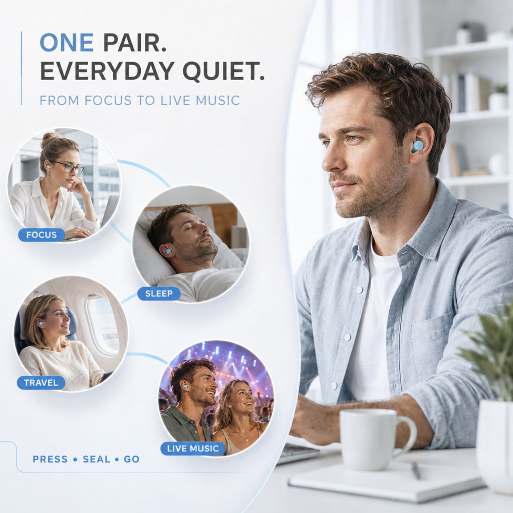 GAGAAL 2026 Adjustable Ear Plugs for Sleeping-2 Modes for Ultimate Control