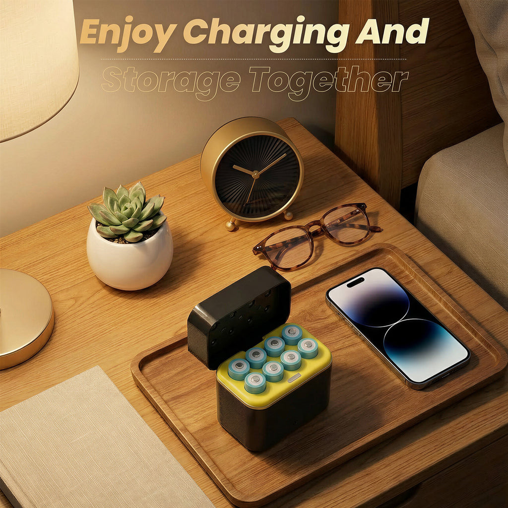 Rechargeable AA Battery Charger,8 Pack AA Lithium Batteries for Blink Camera,15W Fast Charging 1.5V Constant Output 3700mWh High Capacity (Batteries are Not Included).