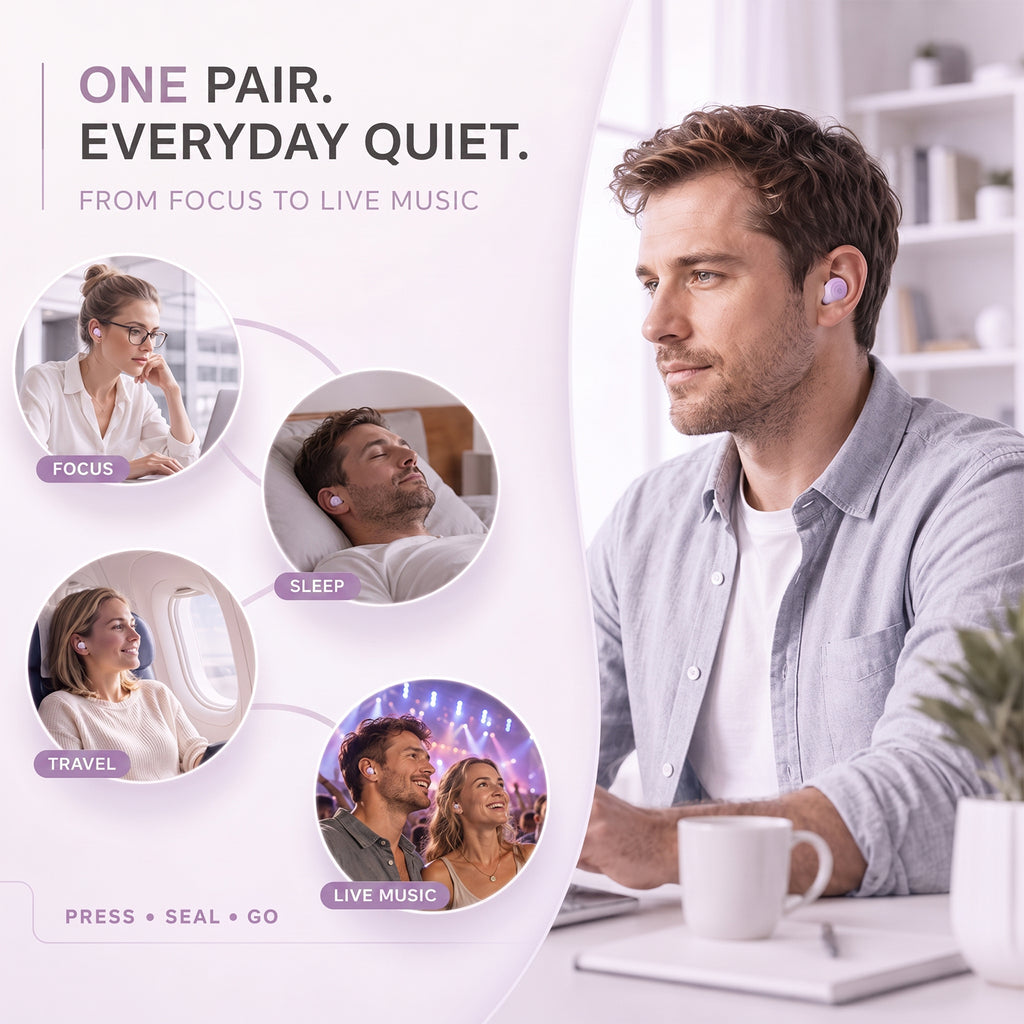 GAGAAL 2026 Adjustable Ear Plugs for Sleeping-2 Modes for Ultimate Control