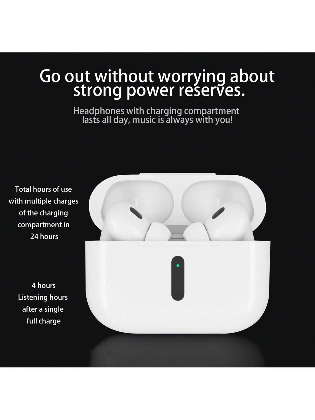 Wireless Earbuds, Bluetooth 5.4, Bass Stereo, With Active Noise Cancelling Mic, 40H Playtime, IP7 Waterproof Sport Headphones for Android Ios