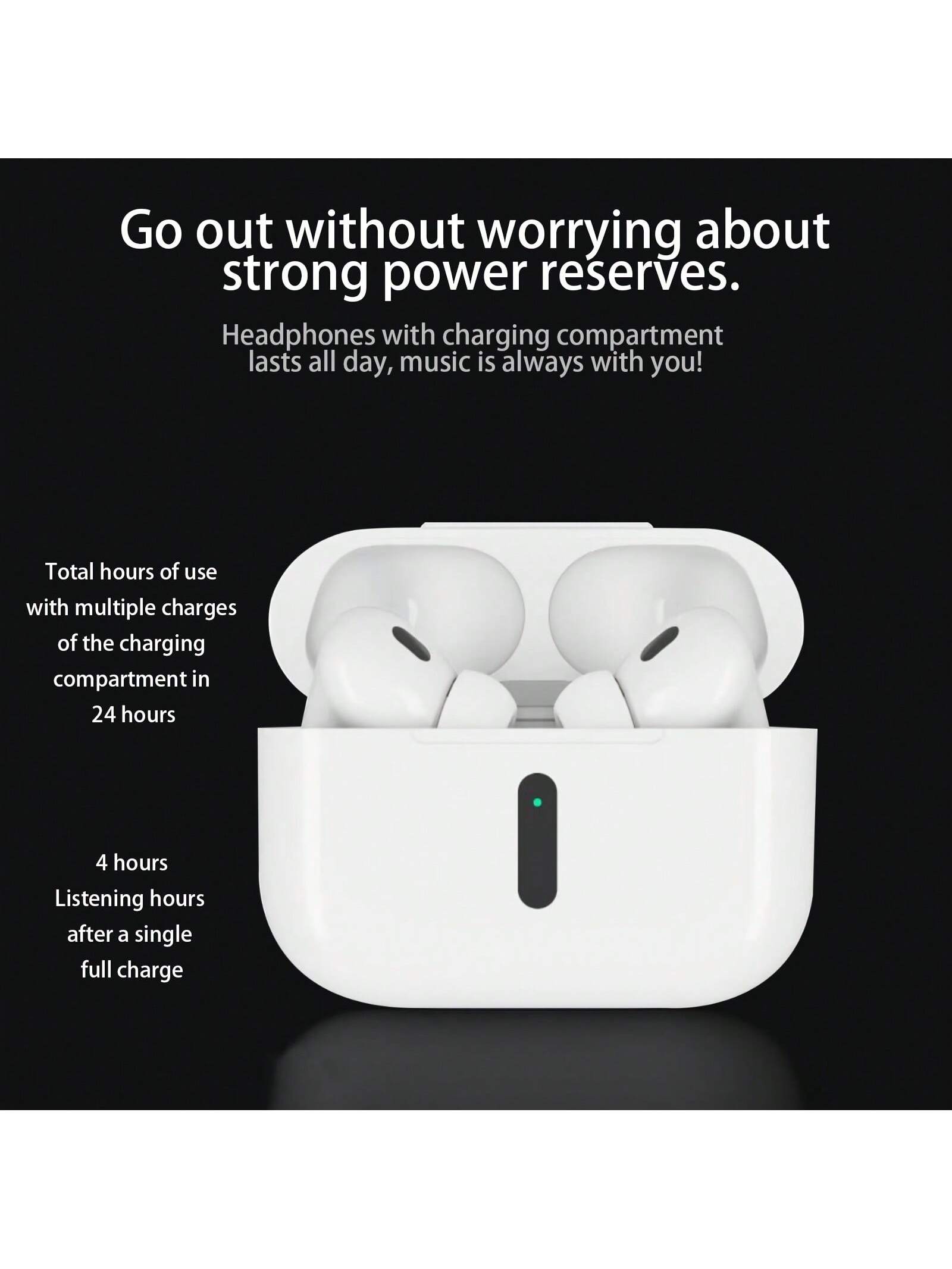 Wireless Earbuds, Bluetooth 5.4, Bass Stereo, With Active Noise Cancelling Mic, 40H Playtime, IP7 Waterproof Sport Headphones for Android Ios