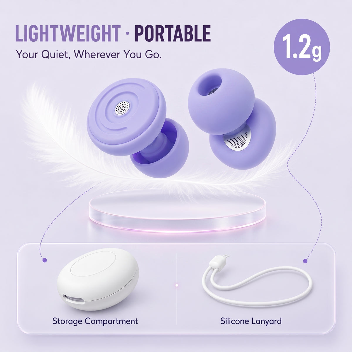 GAGAAL 2026 Adjustable Ear Plugs for Sleeping-2 Modes for Ultimate Control