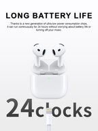 4th Gen Wireless Earbuds with Charging Case, Touch Control & Stable Connection
