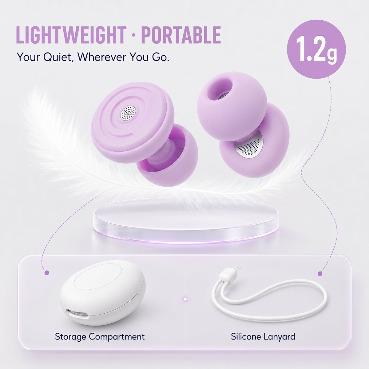 GAGAAL 2026 Adjustable Ear Plugs for Sleeping-2 Modes for Ultimate Control