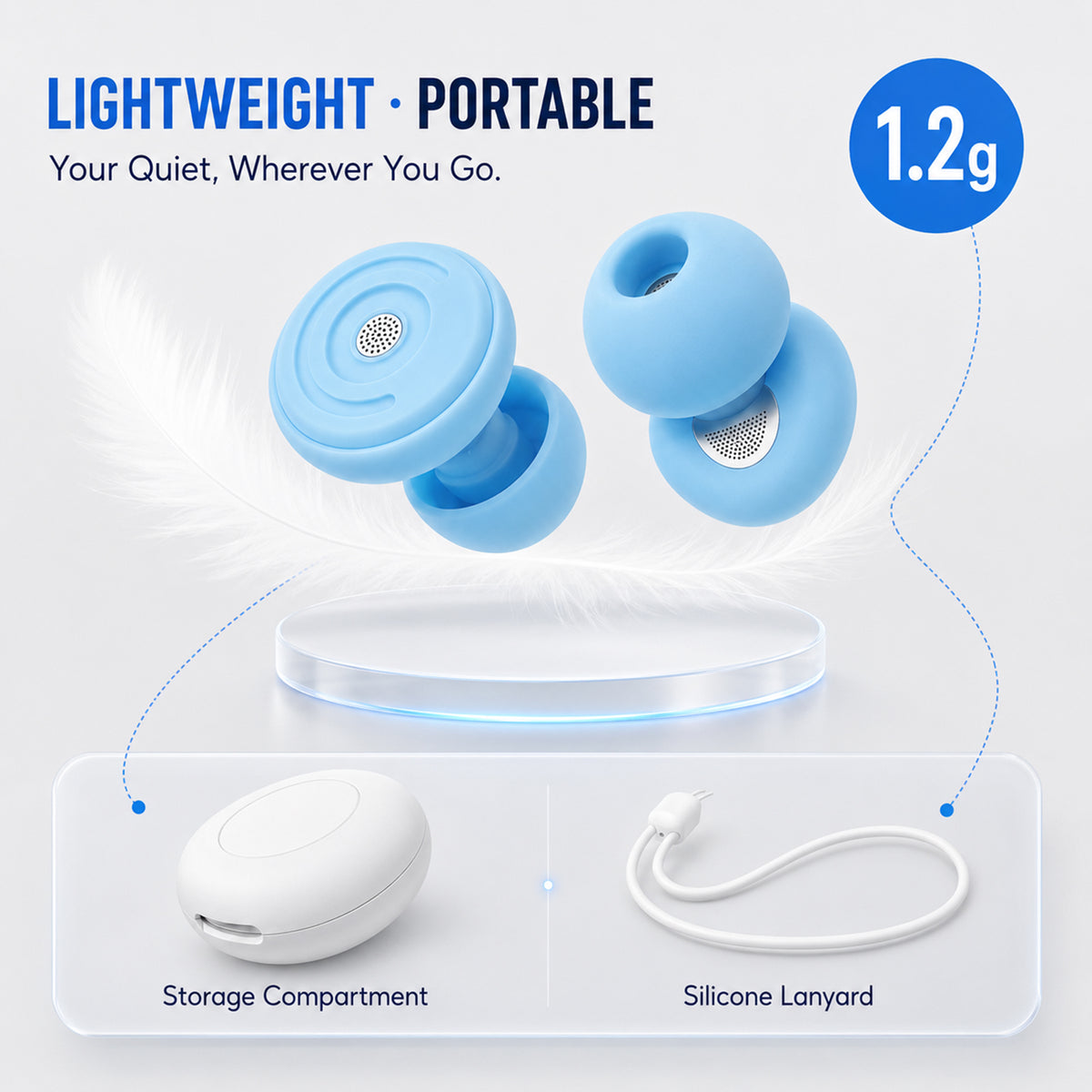 GAGAAL 2026 Adjustable Ear Plugs for Sleeping-2 Modes for Ultimate Control