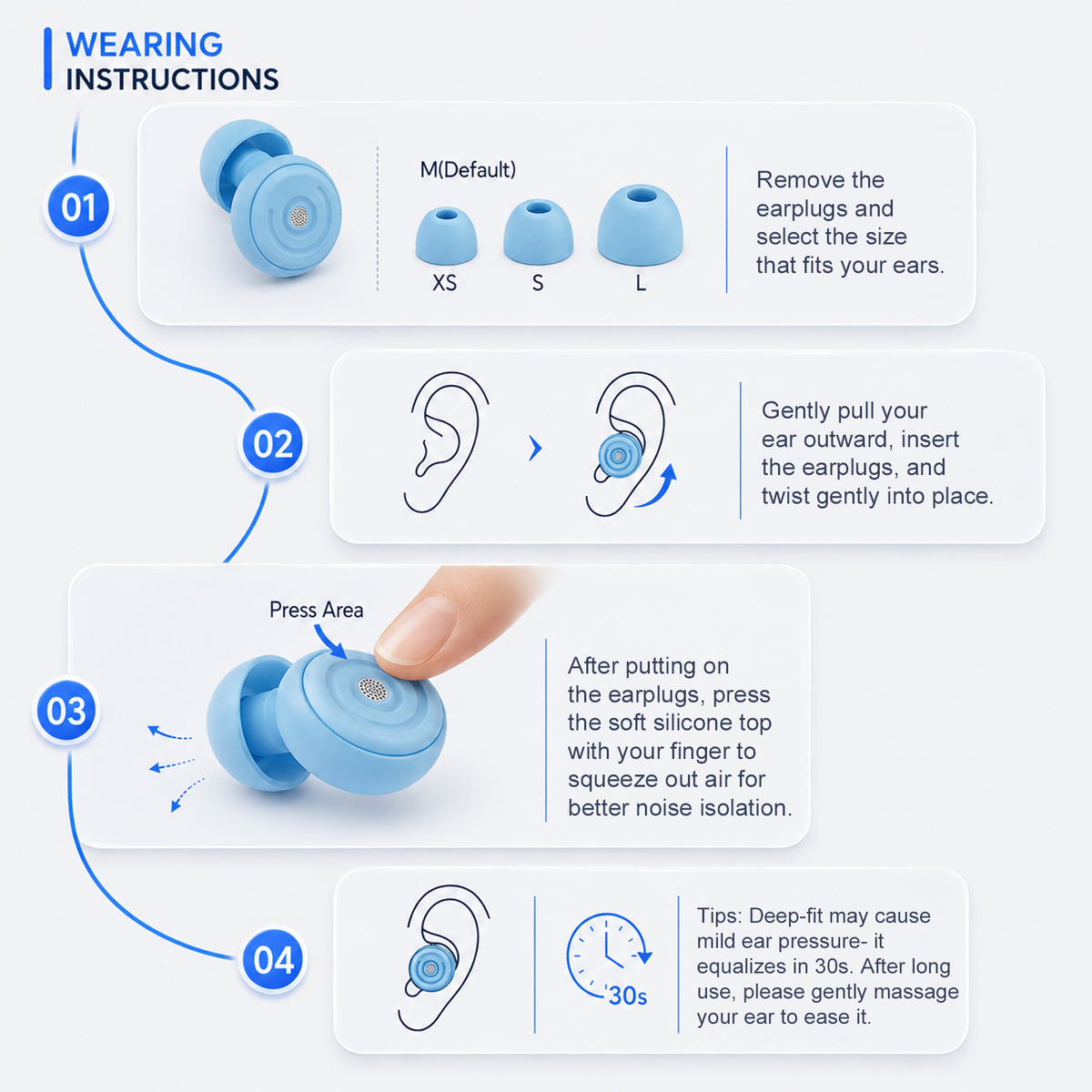 GAGAAL 2026 Adjustable Ear Plugs for Sleeping-2 Modes for Ultimate Control